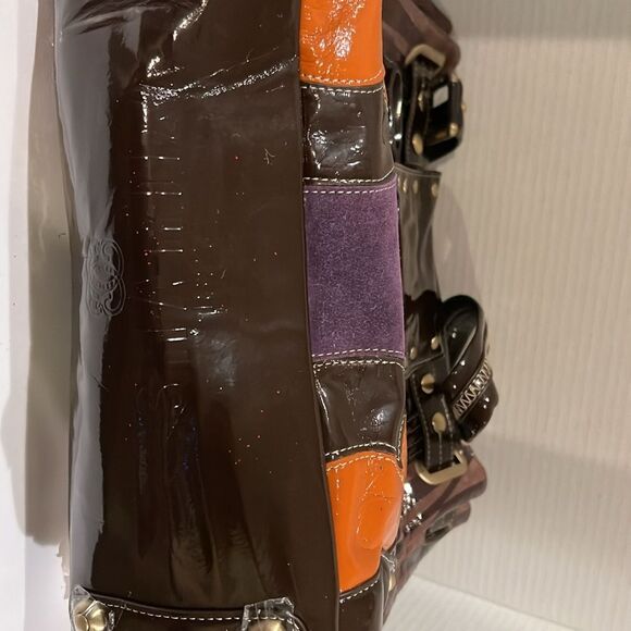 Sharif brown Leather Satchel Bag nwt - Picture 3 of 3